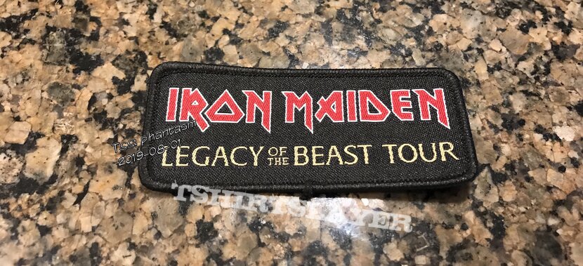Iron Maiden Legacy of the Beast tour patch