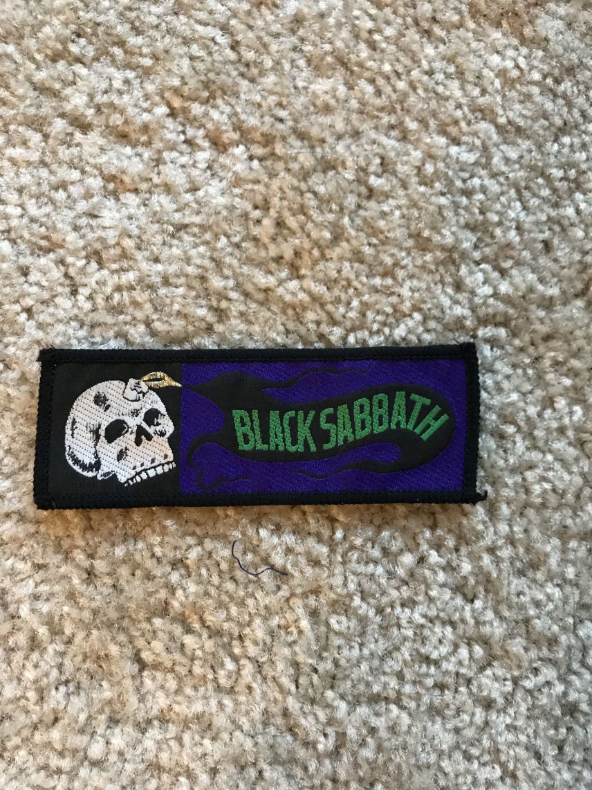 Black Sabbath Purple logo patch