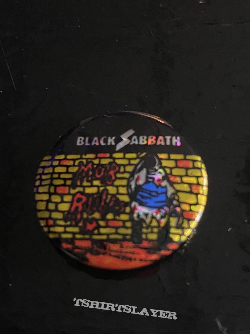 Black Sabbath Mob Rules prism button