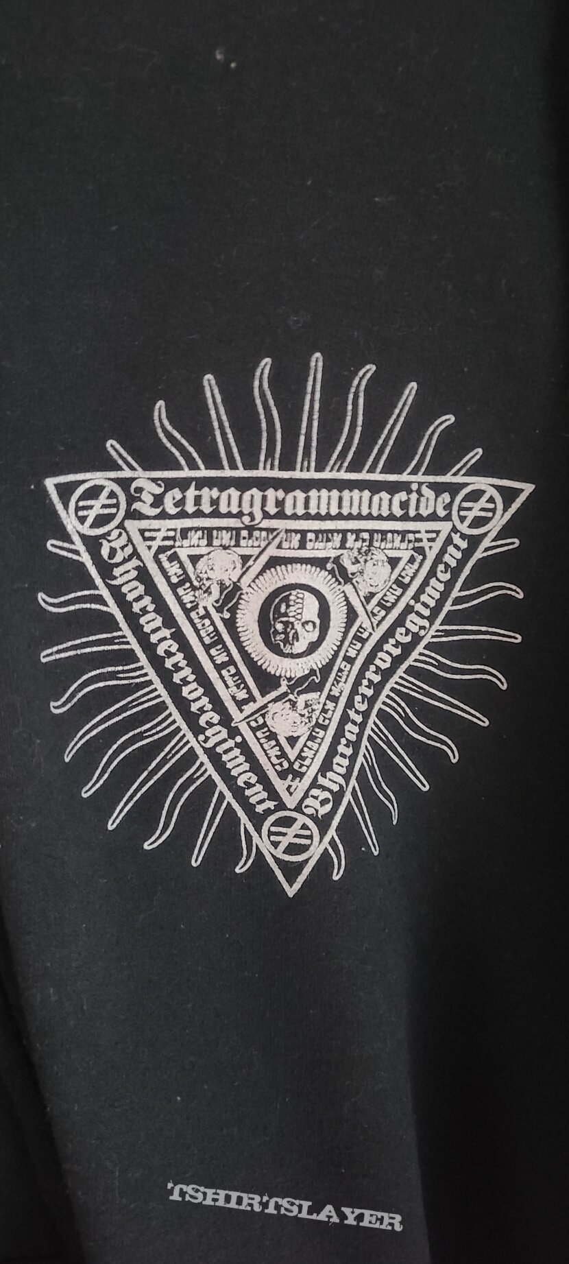 Tetragrammacide Hooded Zipper Sweatshirt (Hoodie)