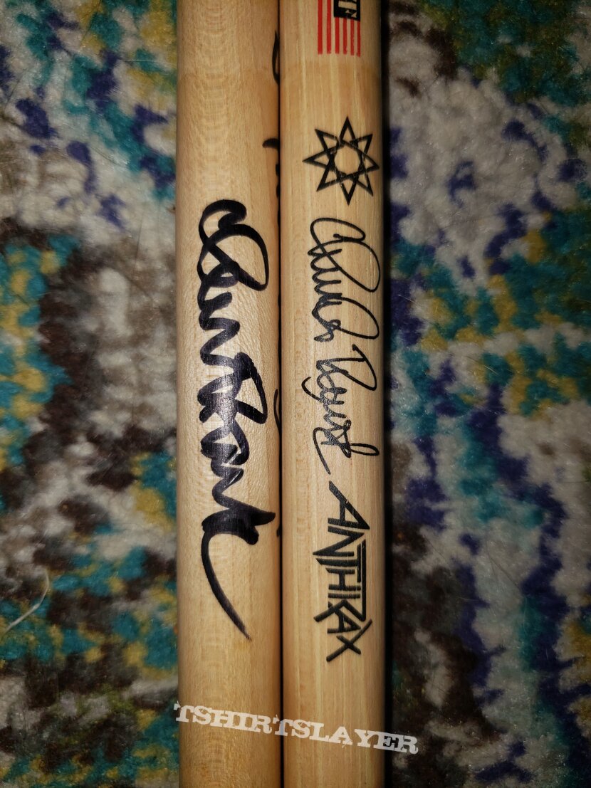 Anthrax drumsticks (Signed)