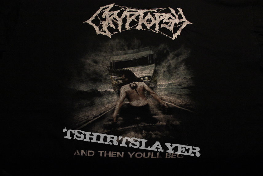 Cryptopsy &quot;And Then You&#039;ll Beg&quot; shirt 2000