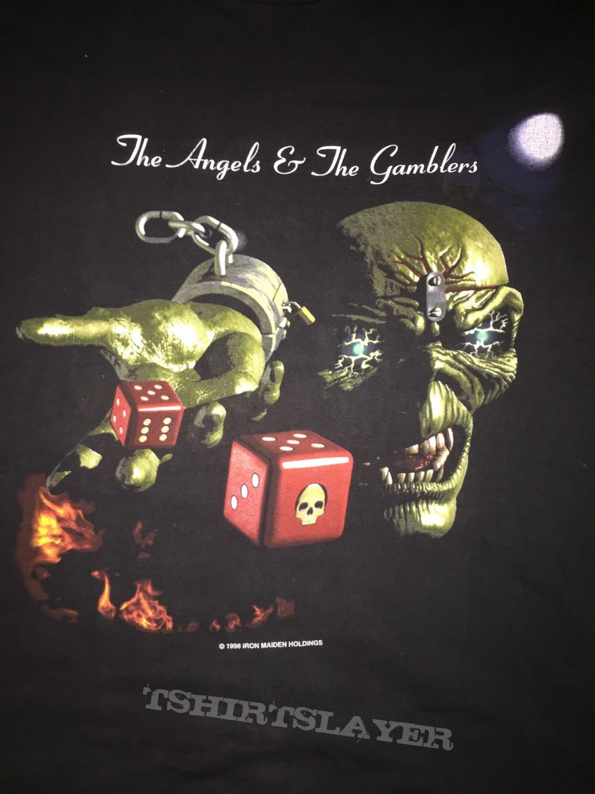 Iron Maiden - The Angels And The Gamblers 1998 warm-up gig event shirt