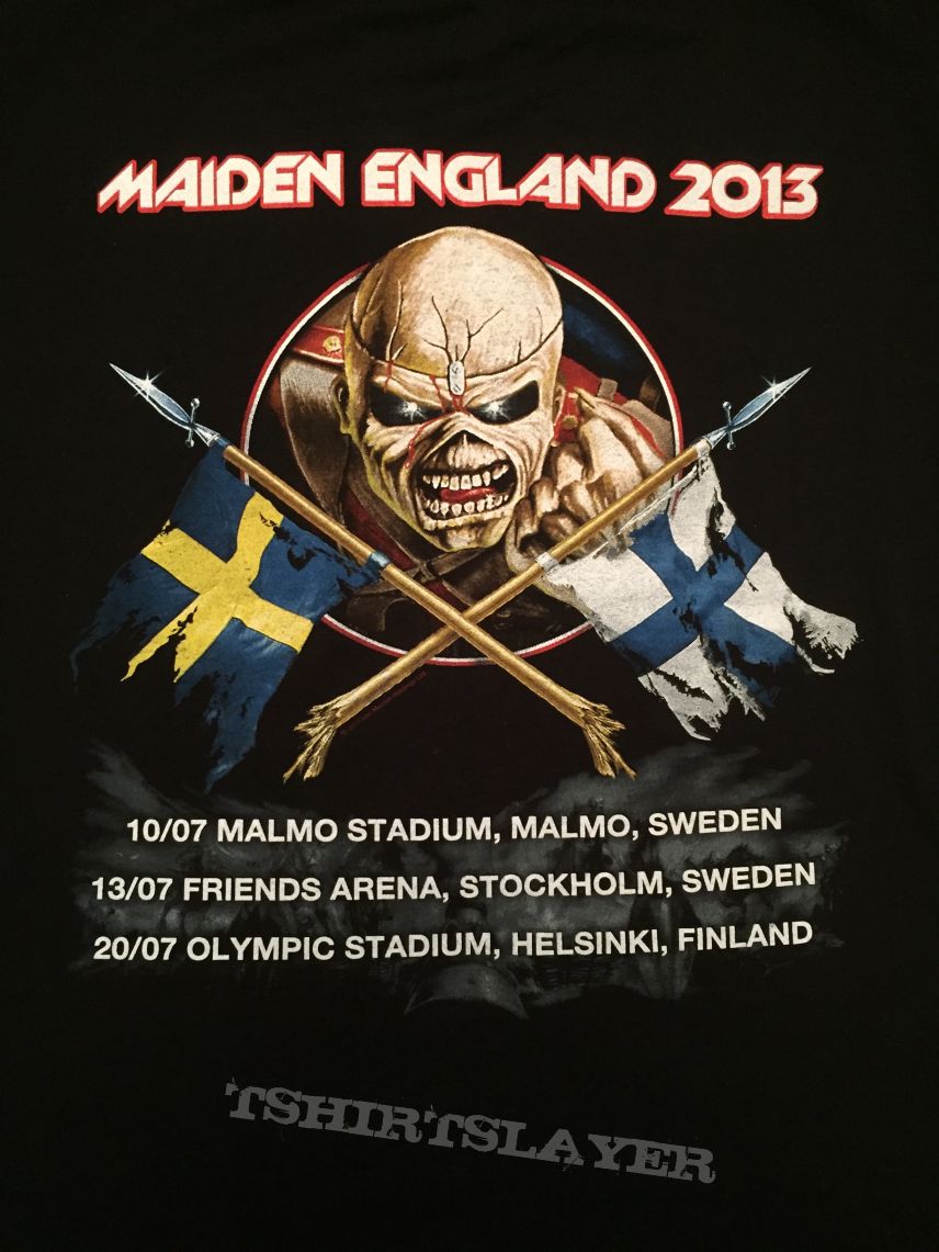 Iron Maiden - Scandinavia 2013 event shirt | TShirtSlayer TShirt ...