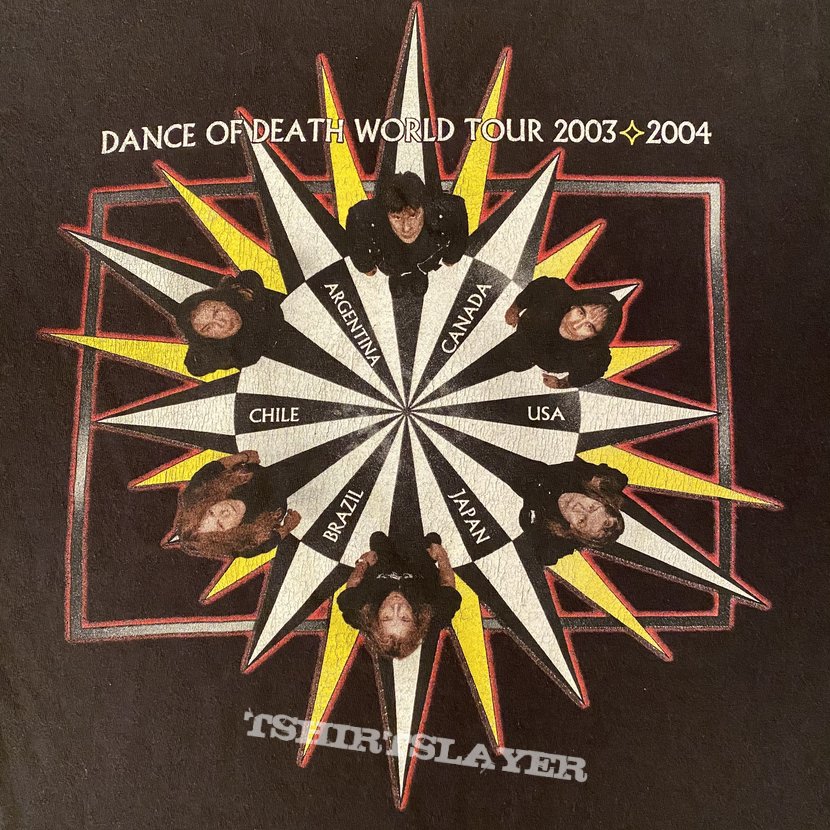 Iron Maiden - Dance Of Death 2004 tour shirt