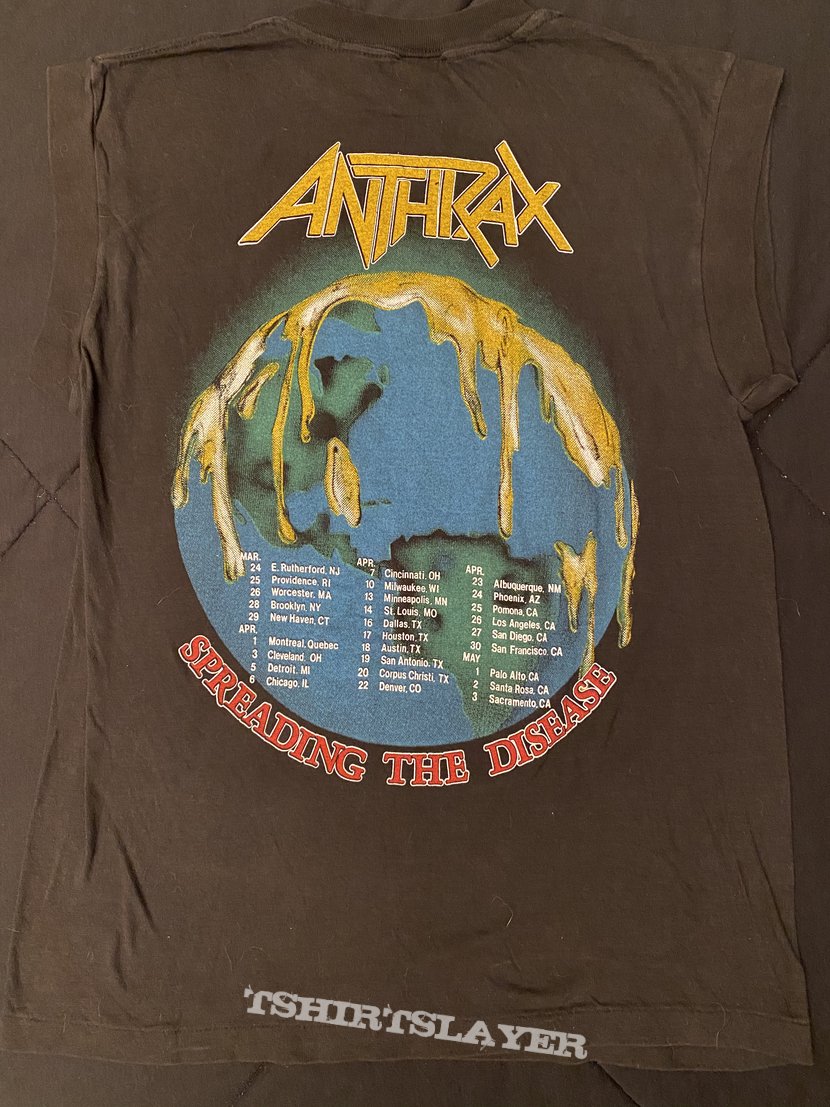 Anthrax - Spreading The Disease 1986 muscle shirt