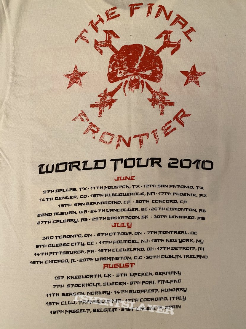 Iron Maiden - The Final Frontier 2010 tour shirt