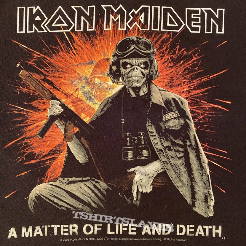 Iron Maiden, Iron Maiden - A Matter Of Life And Death 2006 tour shirt  TShirt or Longsleeve (Powerage5's) | TShirtSlayer