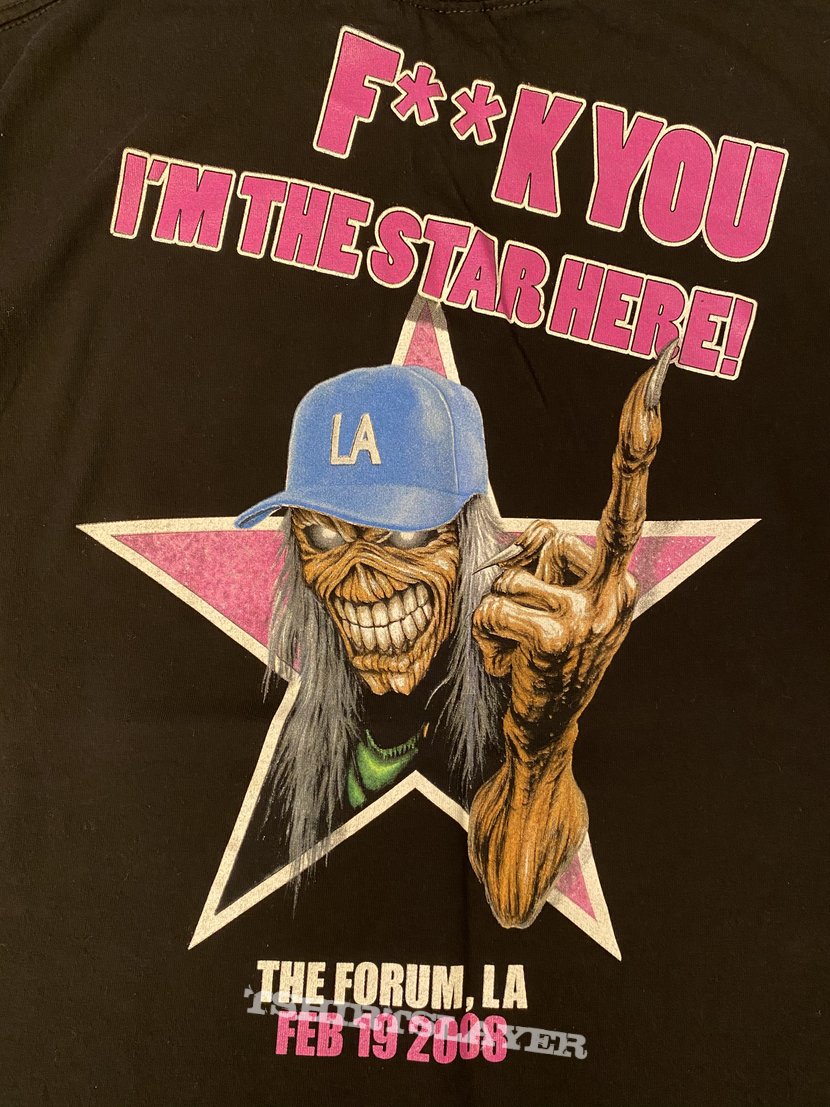 Iron Maiden - Los Angeles 2008 event shirt