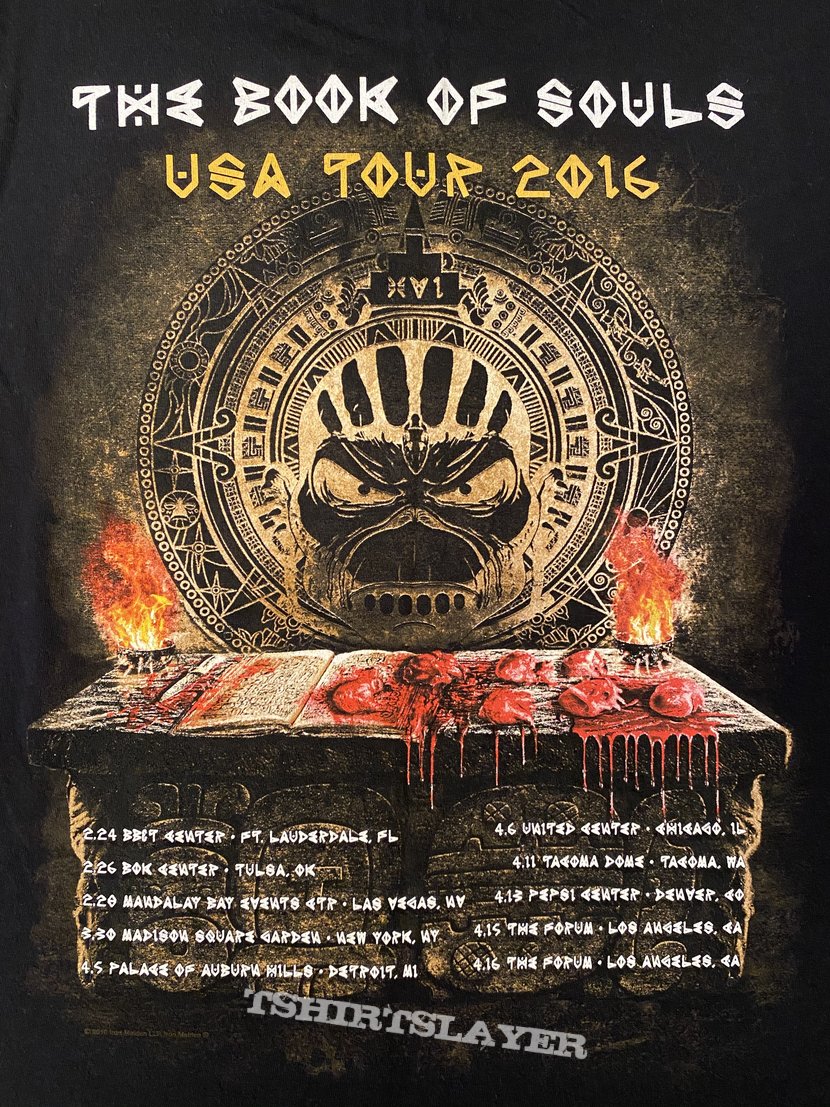 Iron Maiden - USA 2016 event shirt