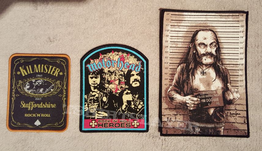 Lemmy/Motörhead tribute patches