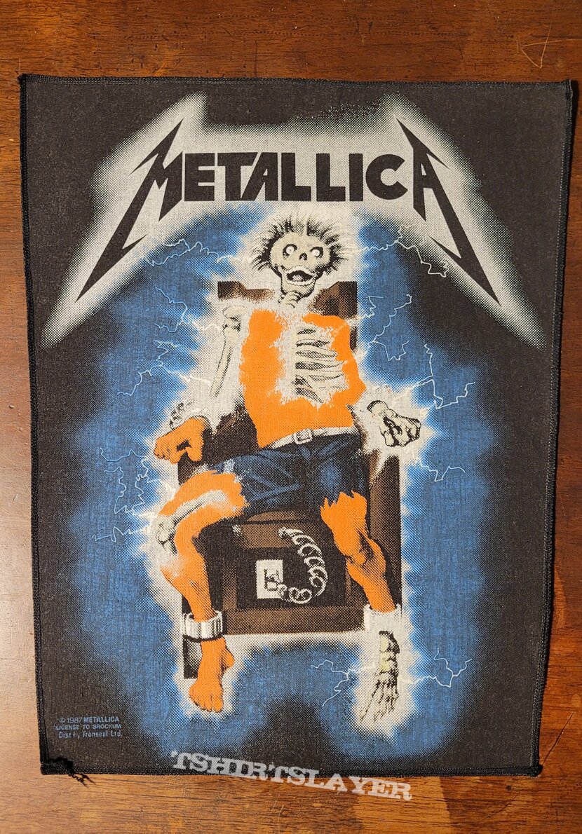 Metallica - Electric Chair Backpatch 1987