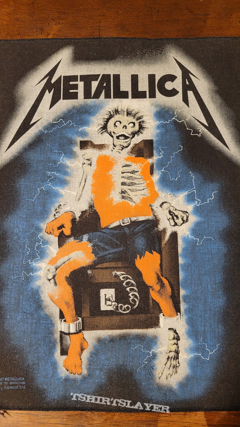 Metallica - Electric Chair Backpatch 1987