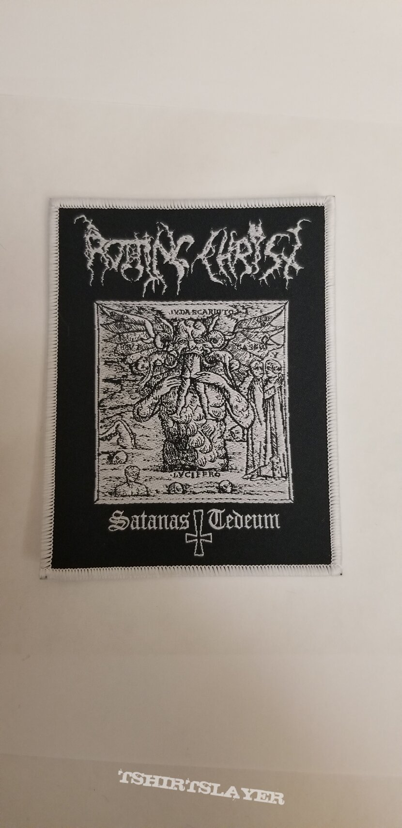 Rotting Christ - Satanus Patch White Border