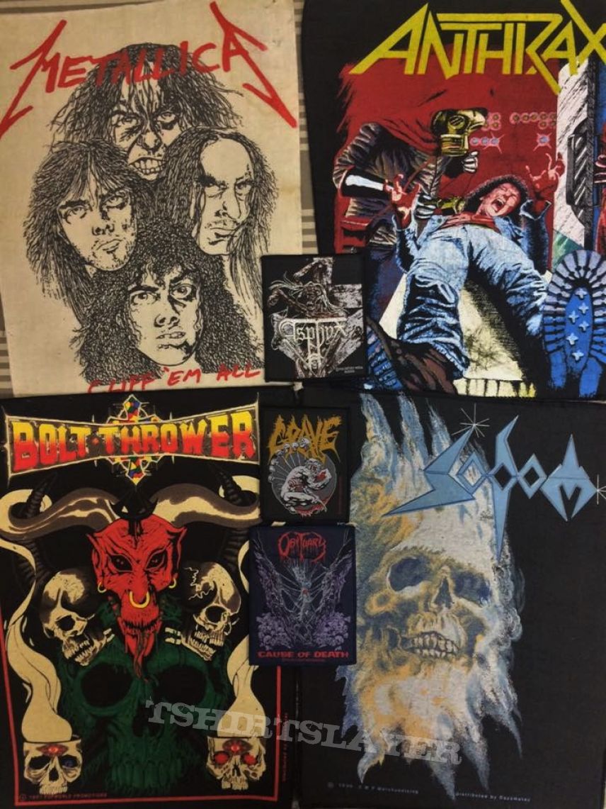 Anthrax backpatches collection