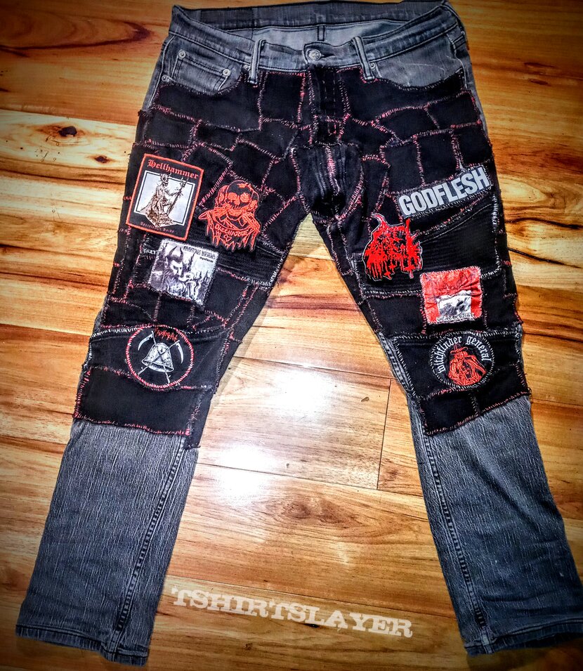 Hellhammer Patchwork skinny jeans 