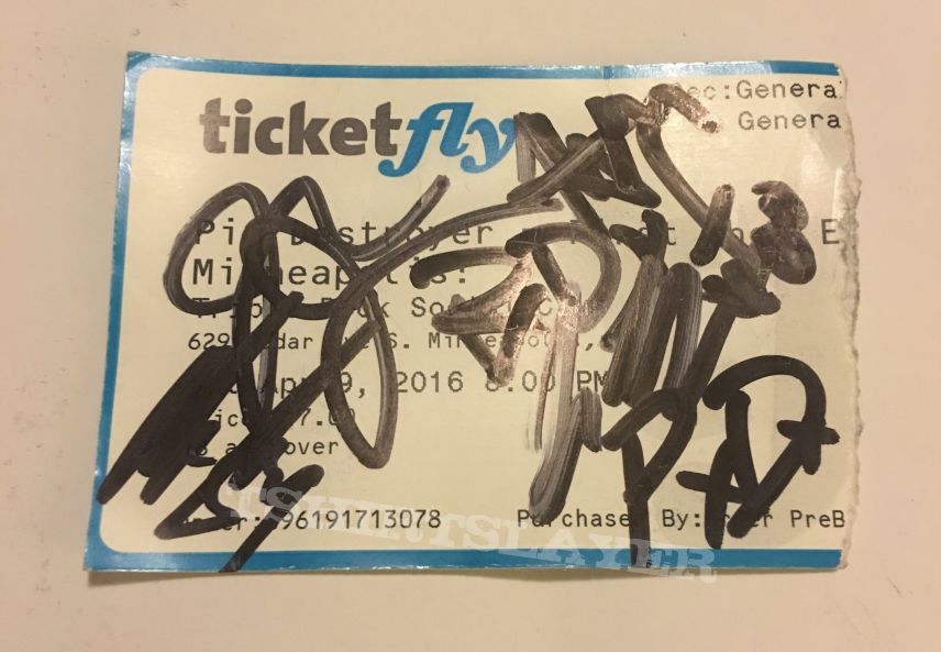 Signed Pig Destroyer Ticket