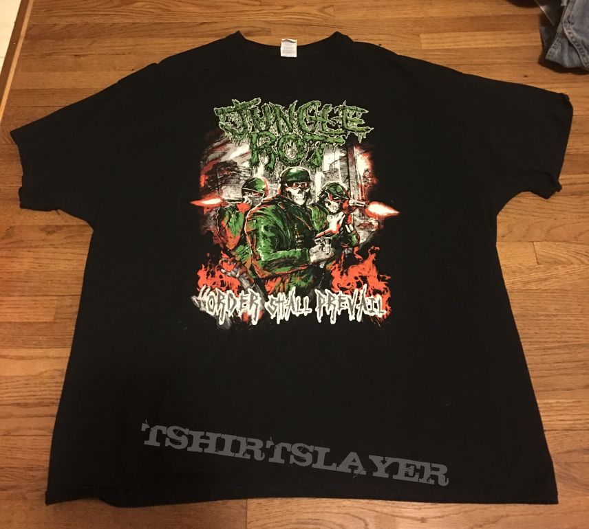 Jungle Rot Order Shall Prevail/Fight Where You Stand T-Shirt