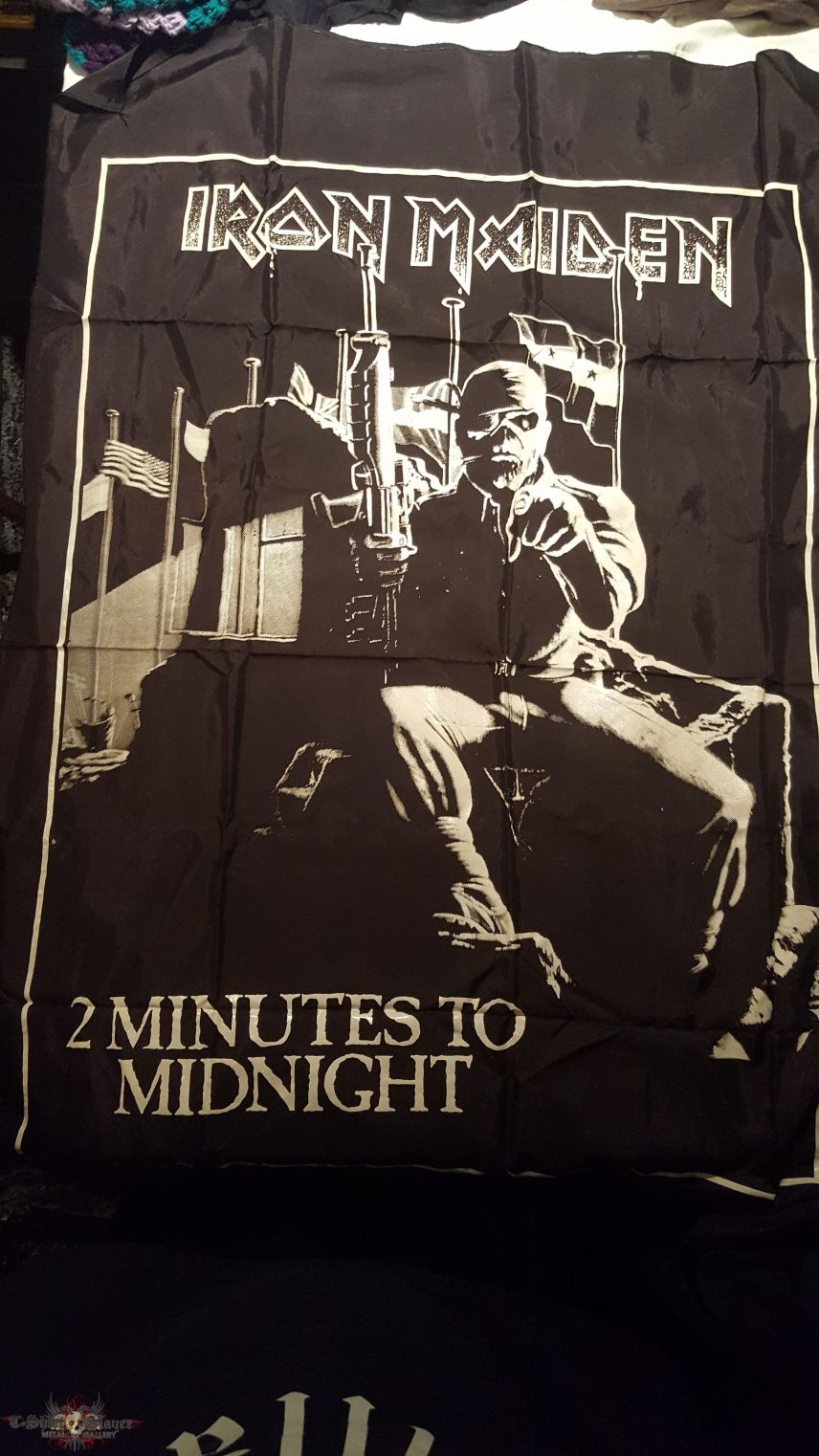 Iron Maiden 2 Minutes To Midnight Flag