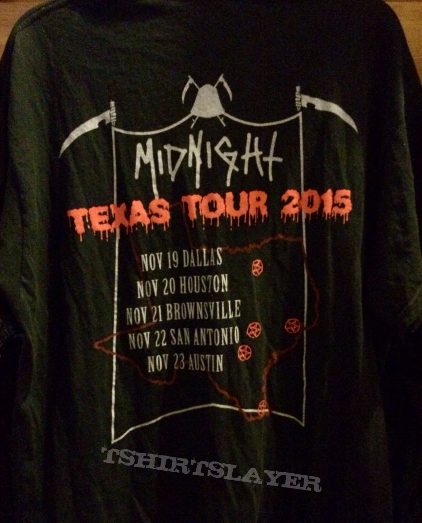 Midnight - No Mercy For Texas (Texas Tour 2015 T-Shirt)