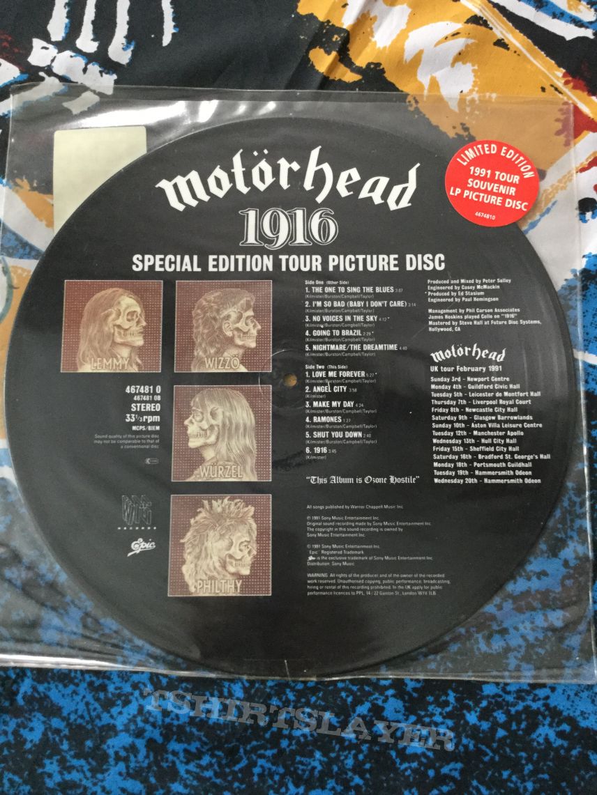 Motörhead pictur disc motorhead 1916