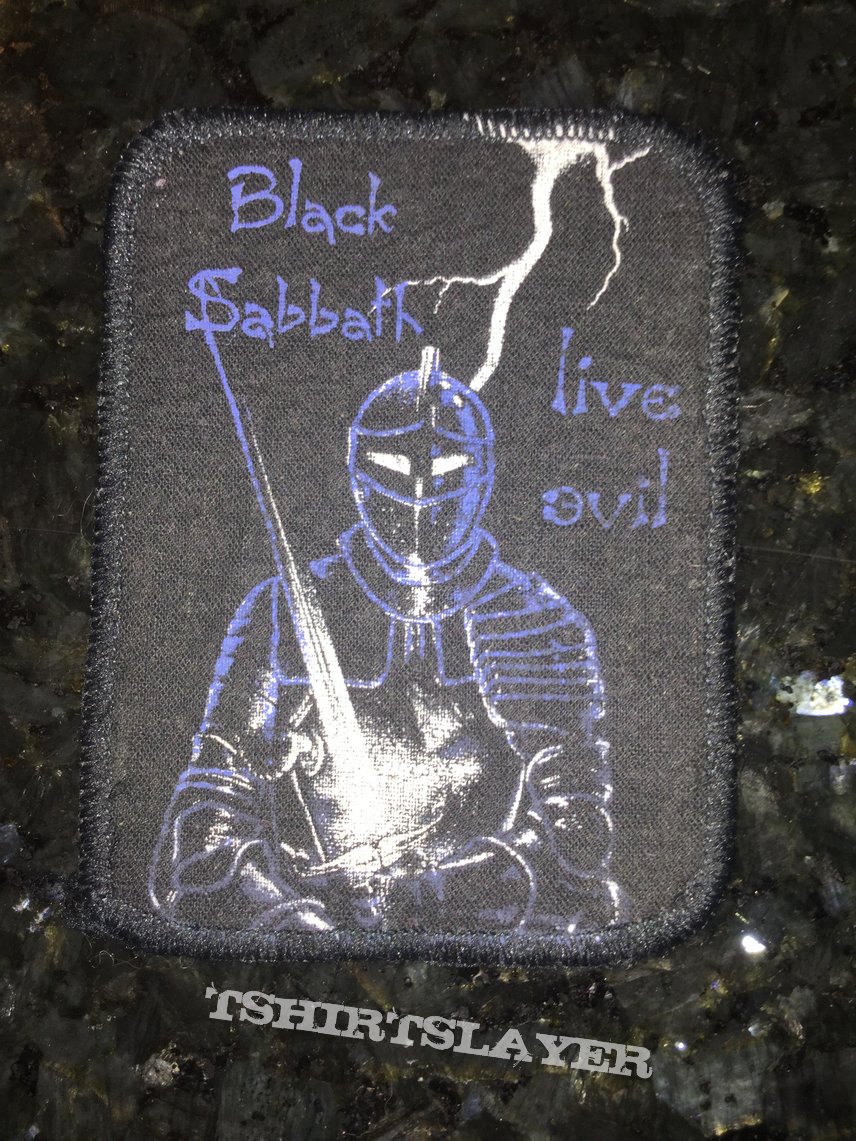 printed patch  Black Sabbath live evil 