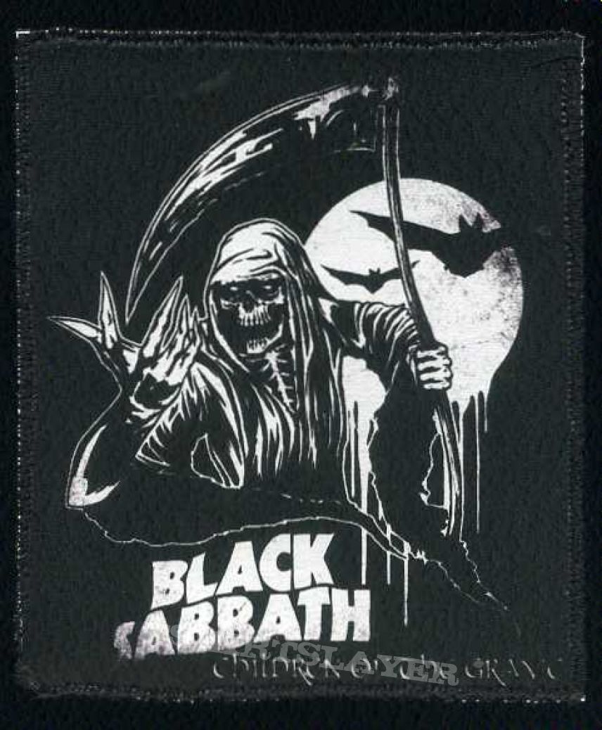 printed patch black sabbath children of the grave