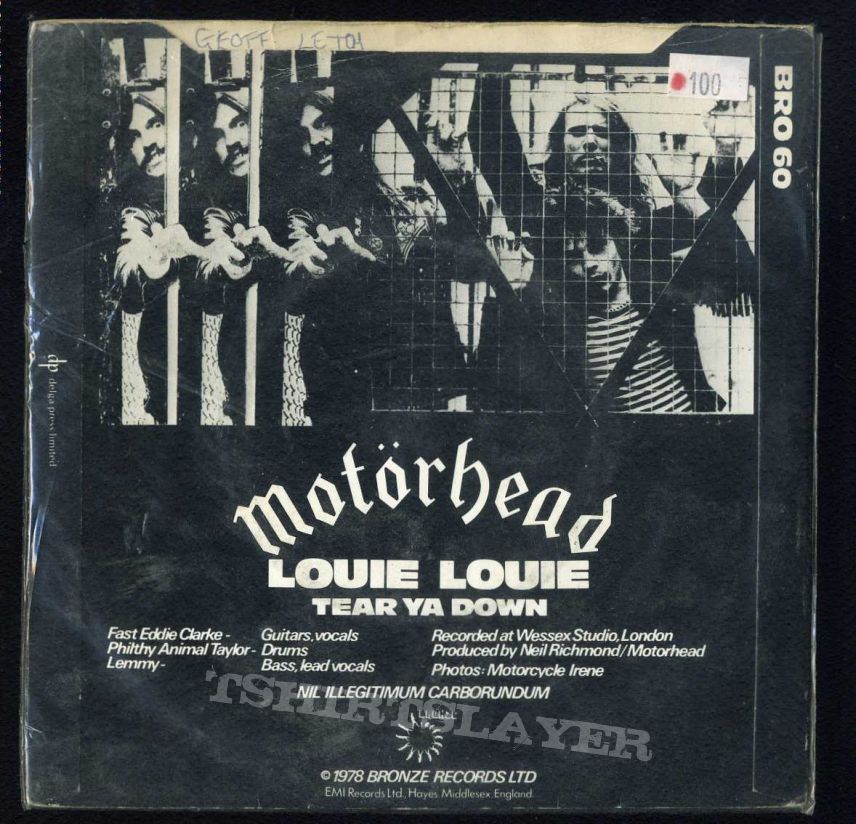 Motörhead lp 45 de motorhead 