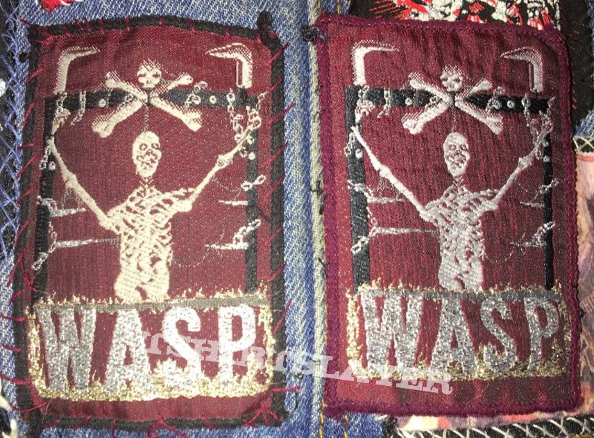 2 rare Patch WASP W.A.S.P 