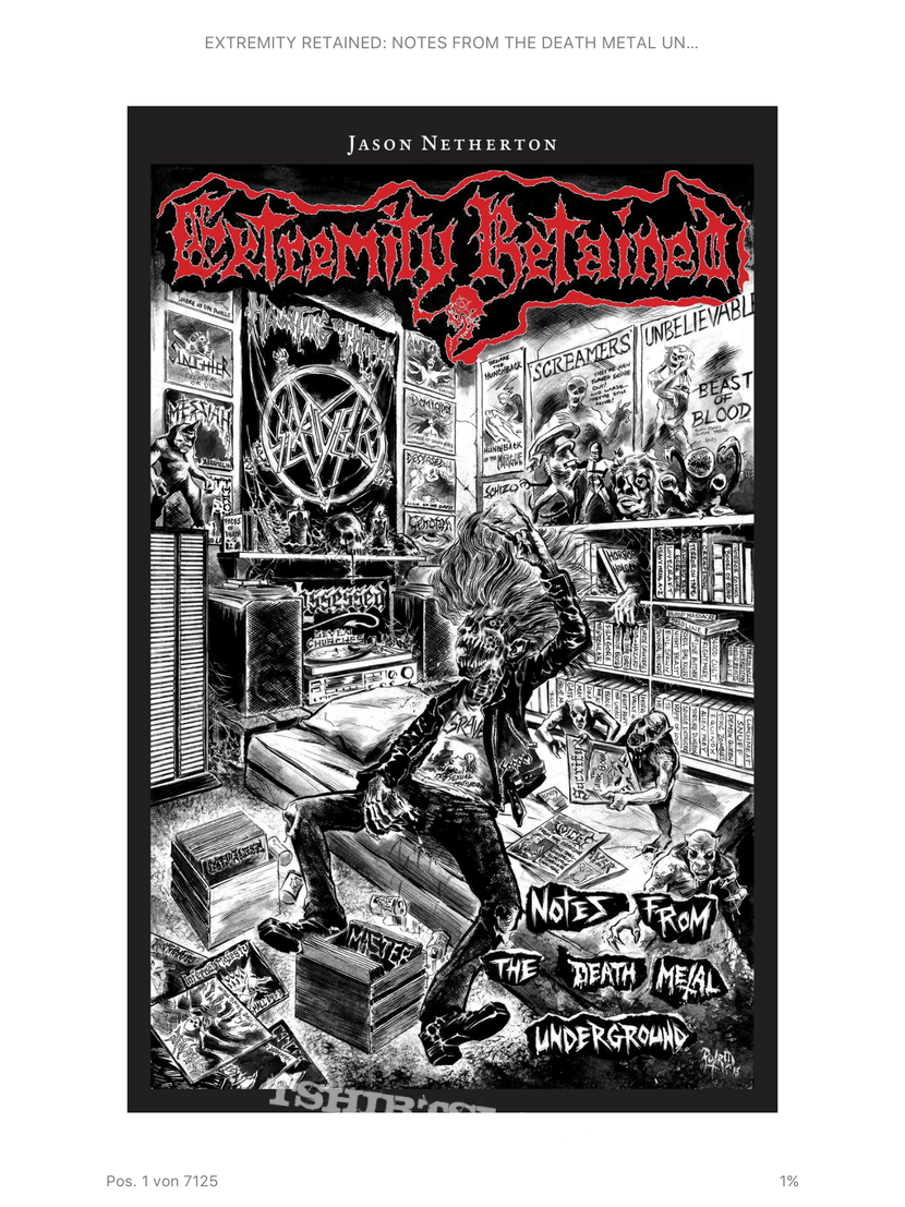 Exhumed Extremity Retained - Notes from the Death Metal Underground (book) Exhumed Extremity Retained - Notes from the Death Metal Underground (book)