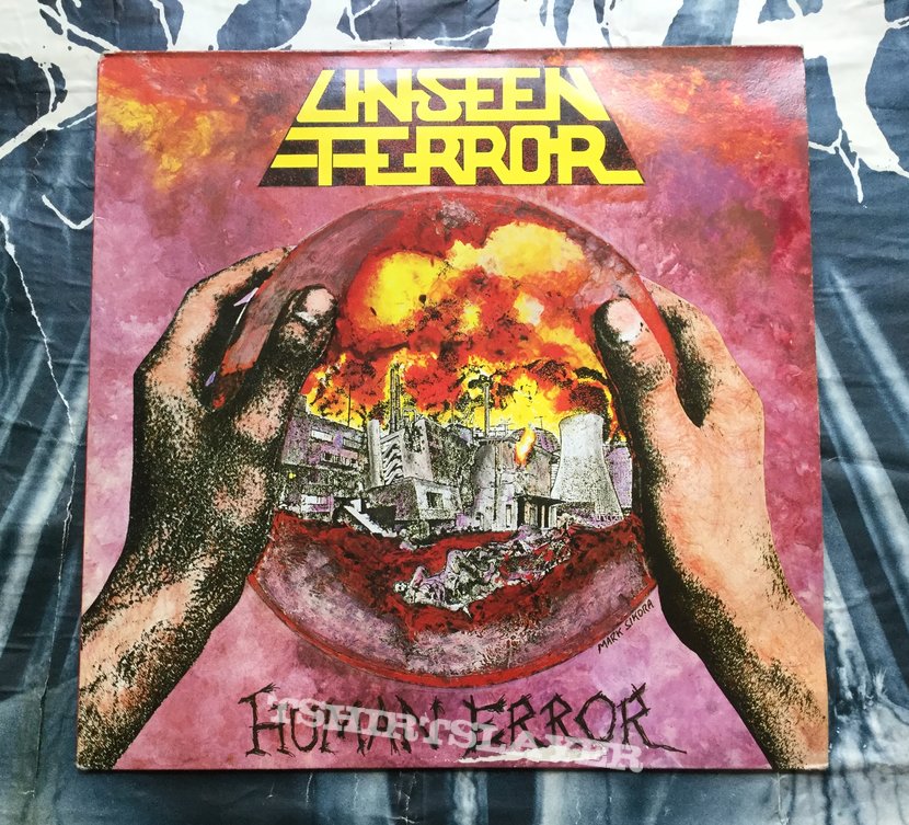 Unseen Terror - Human Error og vinyl 