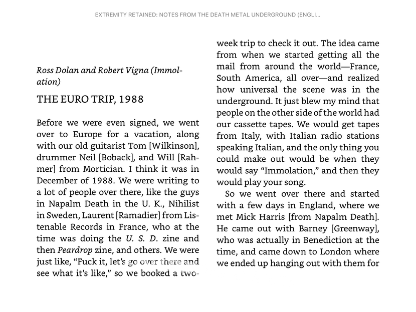 Exhumed Extremity Retained - Notes from the Death Metal Underground (book) Exhumed Extremity Retained - Notes from the Death Metal Underground (book)