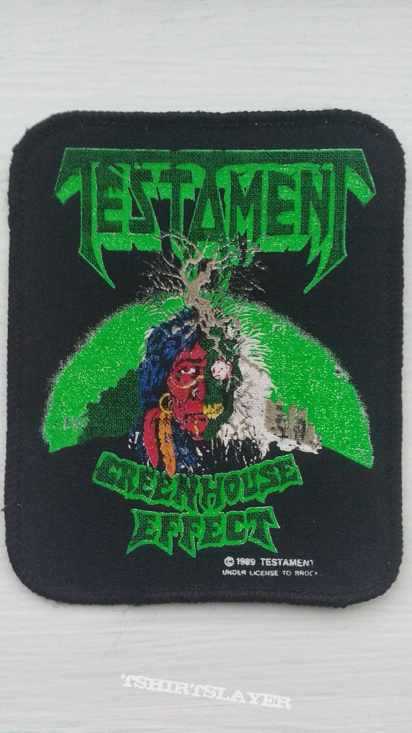 Testament - Greenhouse Effect vintage printed patch
