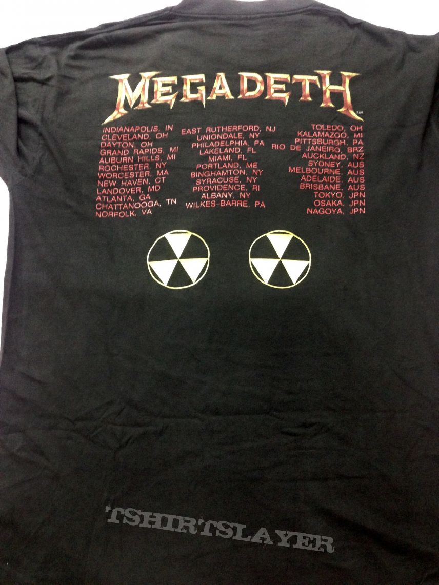 Megadeth Rust In Peace tour shirt Brockum Original 