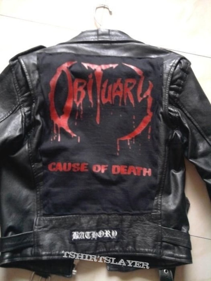 Obituary Jacket real leather !