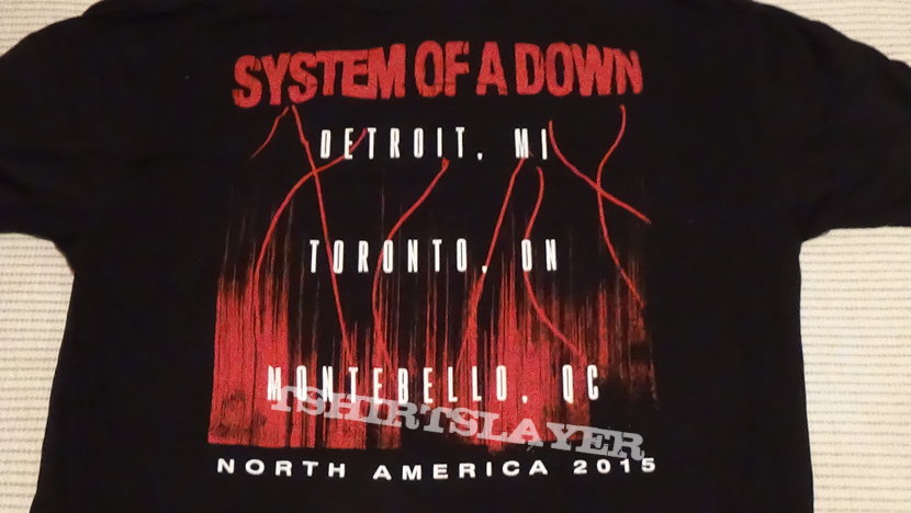 System Of A Down North American Concert T - 2015, XL