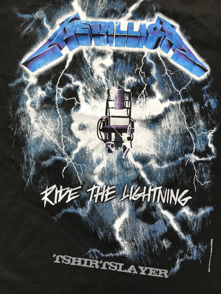 Metallica rige the lightning Tour Shirt 1984