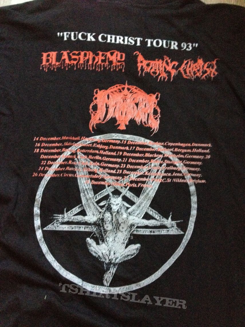 Blasphemy Immortal - Fuck Christ - Tour Shirt 1993