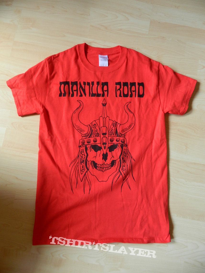 Manilla Road - Red Shirt with Sword Backprint