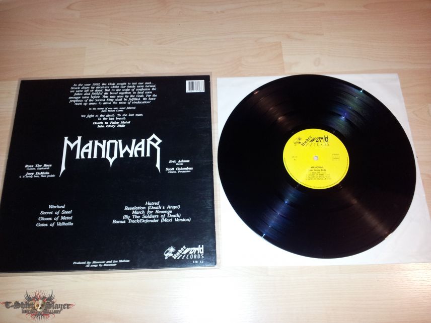 Manowar - Into Glory Ride Boot LP