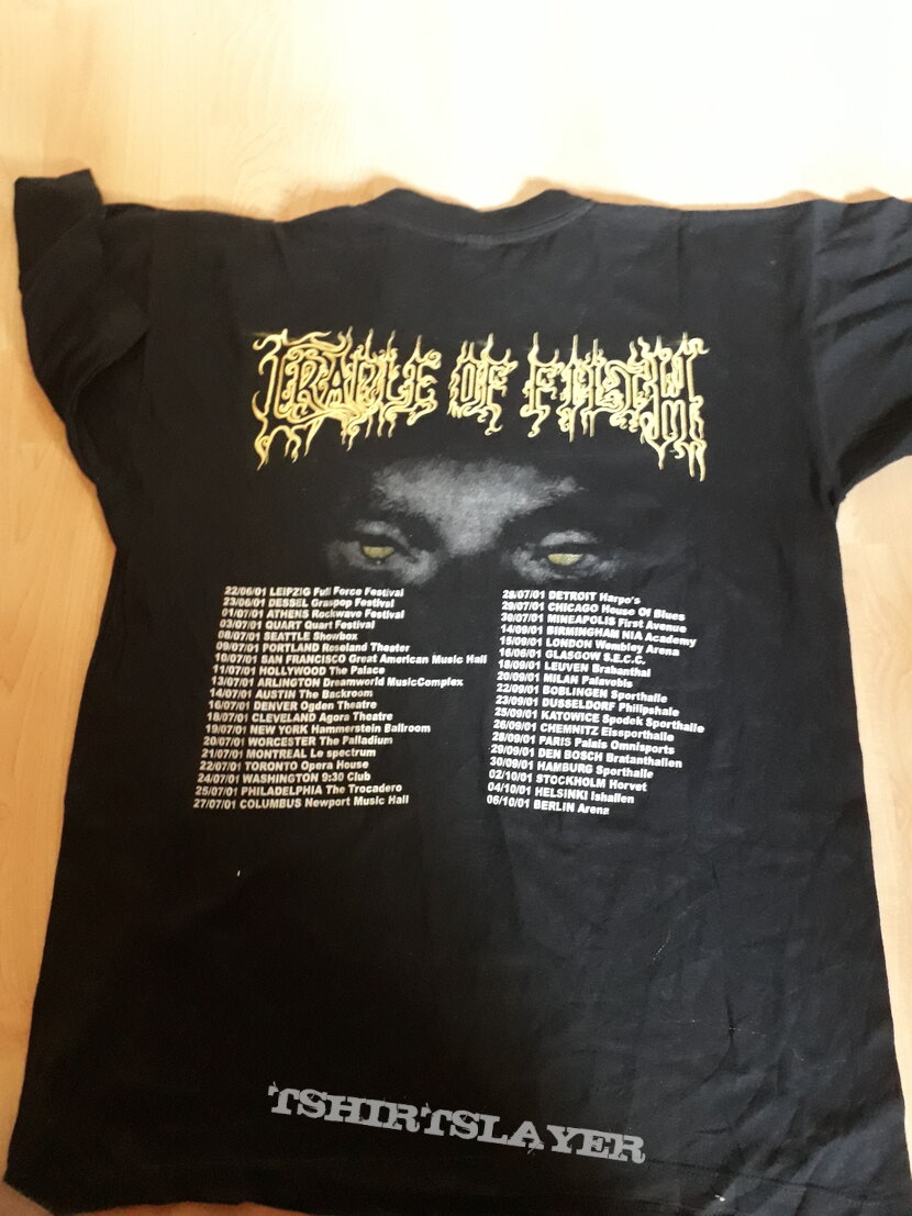 Cradle of Filth - Cradle to Enslave / Midian Tour Shirt 2001