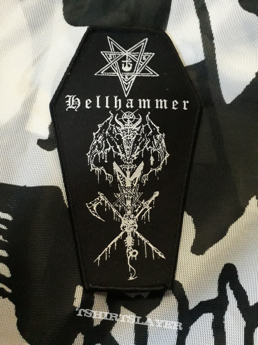 Hellhammer Coffin Shape Black border