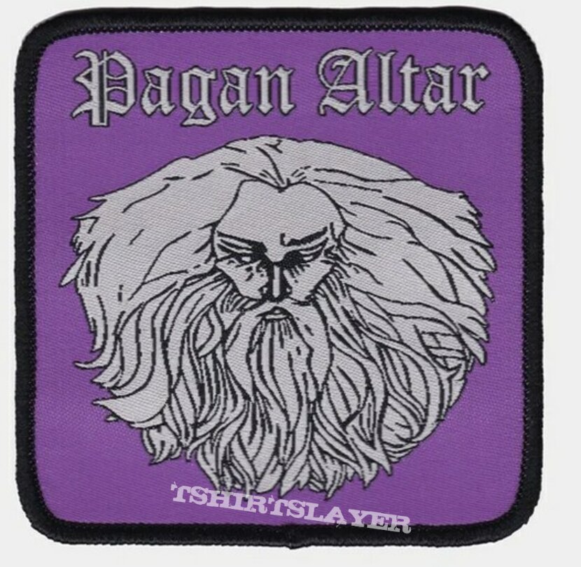 Pagan Altar Purple Patch Black Border