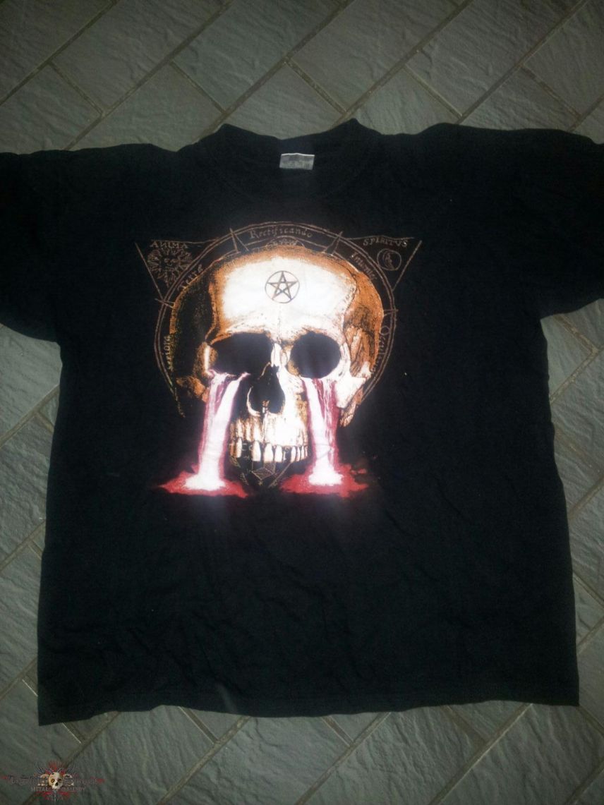 None Skull with Blood Gothic Art Shirt