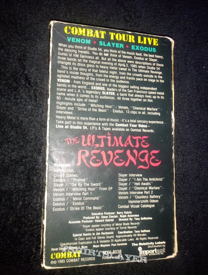 Exodus Combat Tour Live: The Ultimate Revenge (VHS)