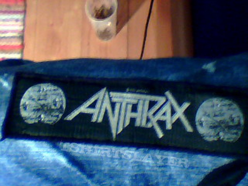 Patch - Anthrax &quot;Persistence of Time&quot; Stripe Patch FOR TRADE 