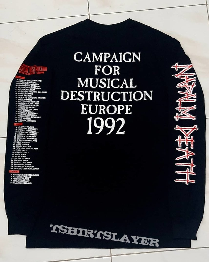 Napalm death campaign for musical destruction 1992