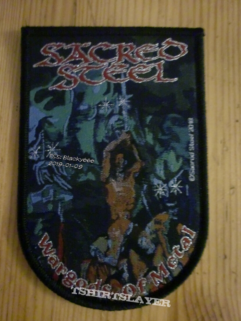 Sacred Steel - "Wargods Of Metal" Shield Patch