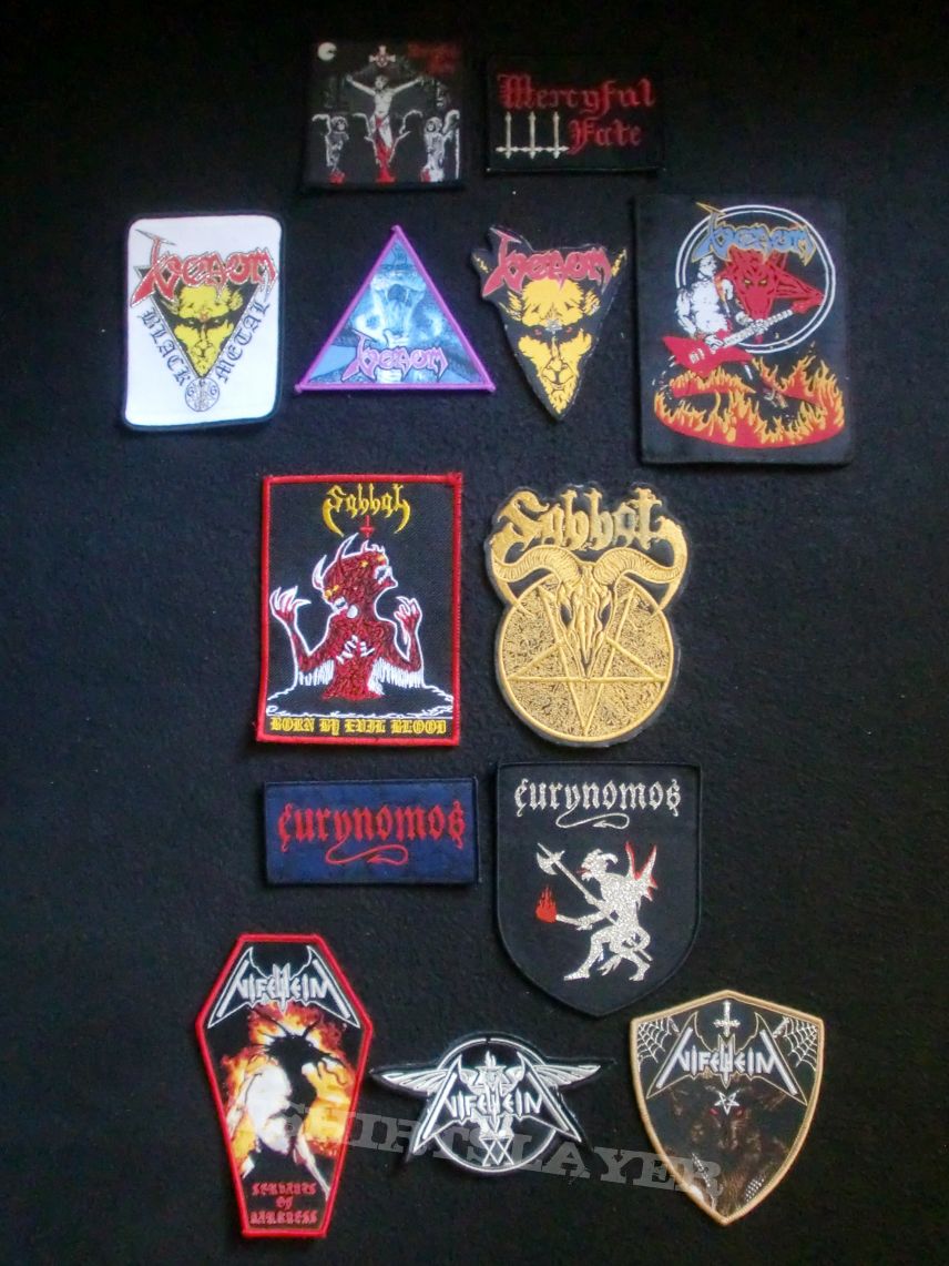 Mercyful Fate Small Mercyfull Fate/Venom/Sabbat/Eurynomos/Nifelheim Patches