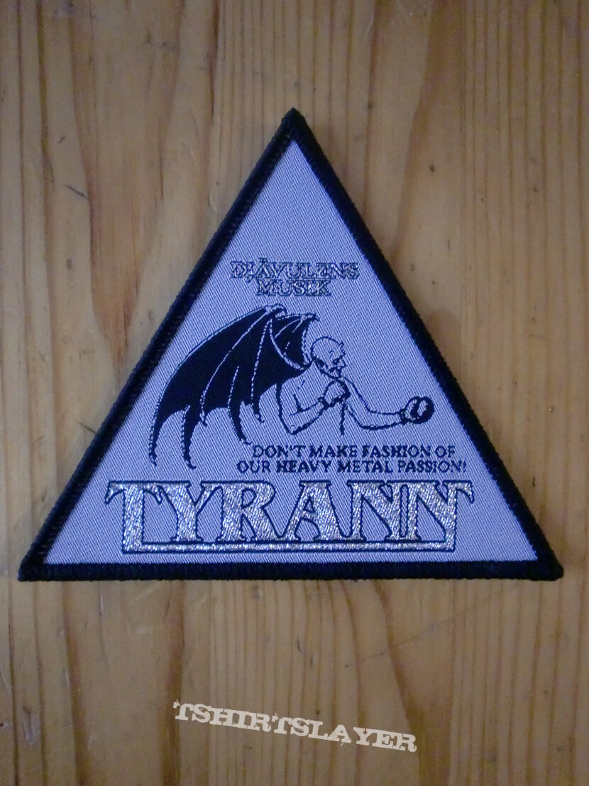 Tyrann - &quot;Djävulens Musik&quot; Triangle Patch